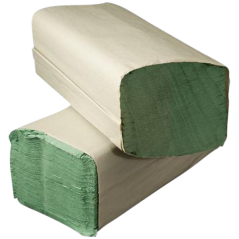 Papierové utierky ZZ do zásobníka, 1-vrstvové, zelené, 5000 ks