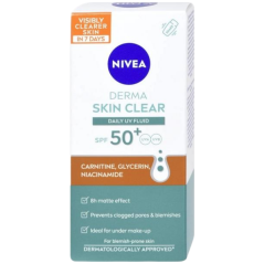 Nivea Derma Skin Clear denní krém UV Fluid OF50+, 40 ml