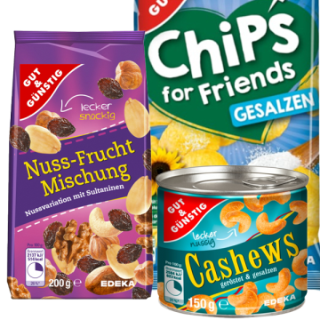 Slané snacky a orechy - Akce