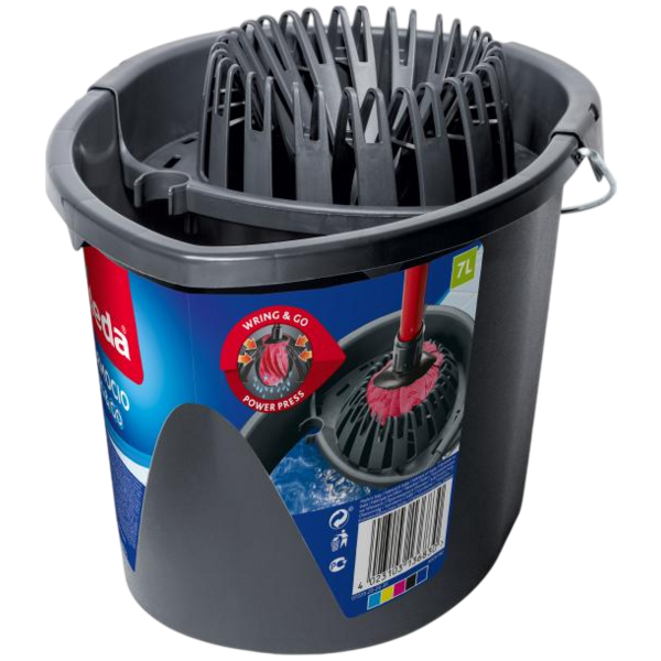 Vileda SuperMocio Wring and Go kýbl se ždímacím košem, 1 kus