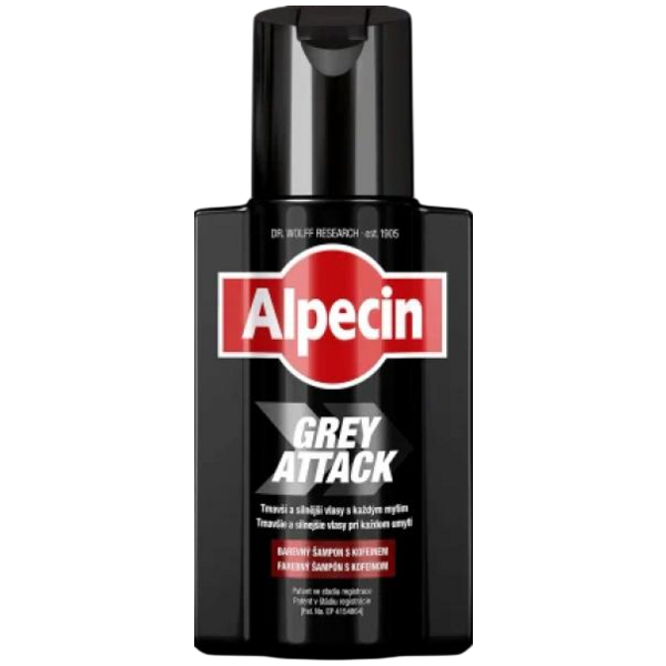 Alpecin kofeinový šampon na vlasy Grey Attack, 200 ml