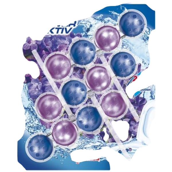 Bref WC Power Aktiv Lavender, WC kuličky, 3 × 50 g Bref WC Power Aktiv Lavender, WC kuličky, 3 × 50 g