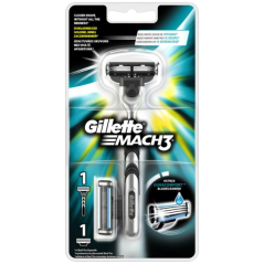 Gillette Mach3 holící strojek + 2 hlavice