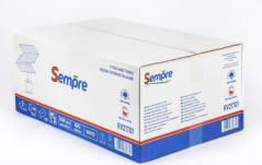 Skládané papírové ručníky Z-Z 100% 2vr. lepená celulóza, 23x21cm, krabice 3000 ručníků