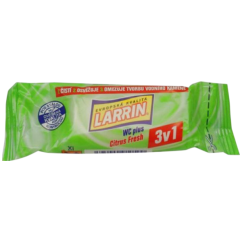 Larrin plus 3v1 Citrus Fresh WC blok, náhradní náplň, vůně citónu, 40 g