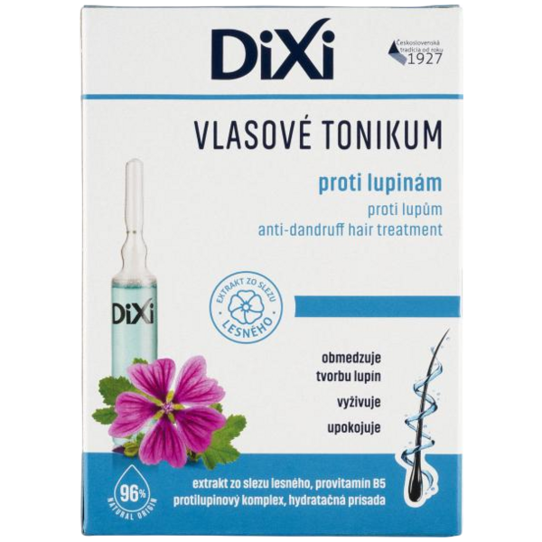 Dixi vlasové tonikum proti lupům, 7× 10 ml Dixi vlasové tonikum proti lupům, 7× 10 ml