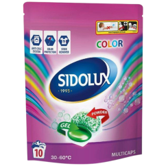 Sidolux Multicaps Color pracie kapsule Doypack, na farebné prádlo 10ks