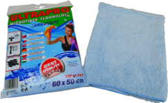 Hadr mikroultra na podlahu PROFI 60x50cm modrý, 380g, 1 utěrka