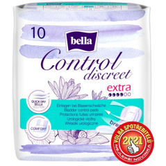 Bella Control Discreet Extra Inkontinenčné vložky, 10 ks