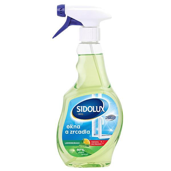 Sidolux Čistič oken s vůní citronové trávy 500ml Sidolux Čistič oken s vůní citronové trávy 500ml