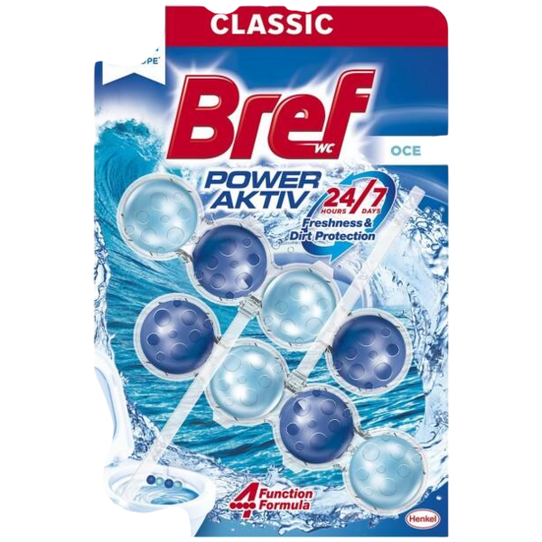Bref WC blok Power Aktiv Ocean, 2× 50 g Bref WC blok Power Aktiv Ocean, 2× 50 g