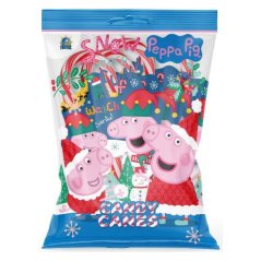 Candy cane vianočné lízatká Peppa Pig 4ks