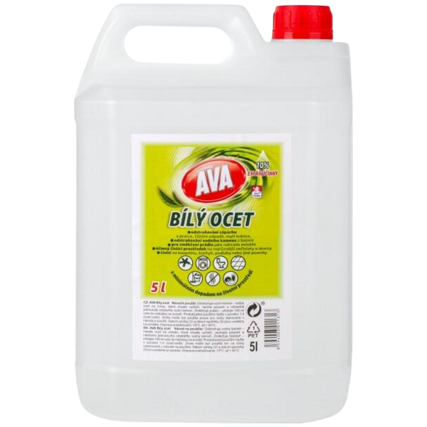 Ava bílý ocet na úklid 10 %, 5 l Ava bílý ocet na úklid 10 %, 5 l