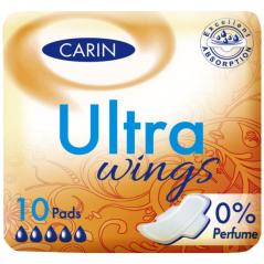 Carin Ultra Wings dámské vložky, 10 ks