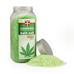 PALACIO Cannabis Rosmarinus kúpeľová soľ, 900 g