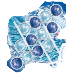 Bref WC Power Aktiv Ocean, WC guľôčky, 3 × 50 g