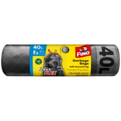 Fino Zeus Flex pytle na odpad, zatahovací, 32 µ, 55 × 57 cm, 40 l, 12 ks