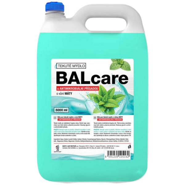 Balcare Máta antibakteriální tekuté mýdlo 5 l