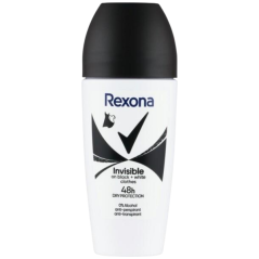Rexona Invisible Black & White guľôčkový antiperspirant 50ml