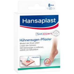 Hansaplast náplasť na popraskané kožné rožky (kuří oka), 8 ks