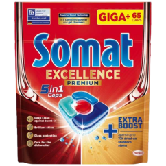 Somat tablety do umývačky Excellence Premium 5v1, 65 ks