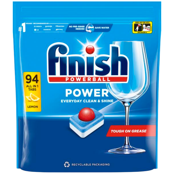 Finish tablety do myčky All in 1 Max Lemon, 94 ks Finish tablety do myčky All in 1 Max Lemon, 94 ks