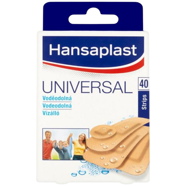 Hansaplast Universal voděodolná náplast, 40 ks