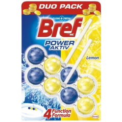 Bref Power Aktiv 4 Formula Lemon WC blok 2 x 50 g, duopack