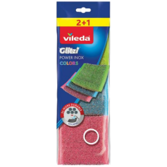 Vileda Power Inox Colors drátěnka 2+1 ks