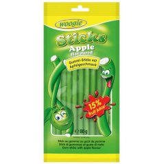 Woogie pendreky s jablčnou príchuťou a náplňou 80g