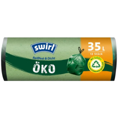 Swirl Eko zatahovacie vrecia na odpad 35 l, 55 × 63 cm, 23 µ, 12 ks