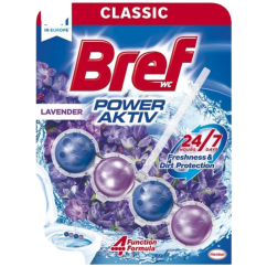 Bref WC Power Aktiv Levandule, WC blok v kuličkách, levandule, 50 g
