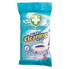 Green Shield Toilet Anti-Bacterial Wipes 40ks - vlhčené obrúsky na toalety