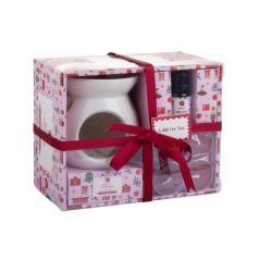 PanAroma Sada keramická aromalampa, voňavý olej a sviečky