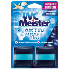 WC Meister kostka do splachovače 2x50g - vůně moře
