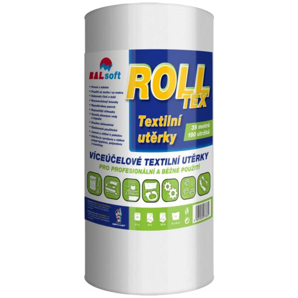 BALsoft Rolltex, textilní utěrky, 39 metrů, 100 útržků BALsoft Rolltex, textilní utěrky, 39 metrů, 100 útržků