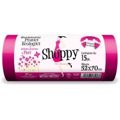 Odpadkové pytle SMP Shoppy Květiny 30L, 15ks