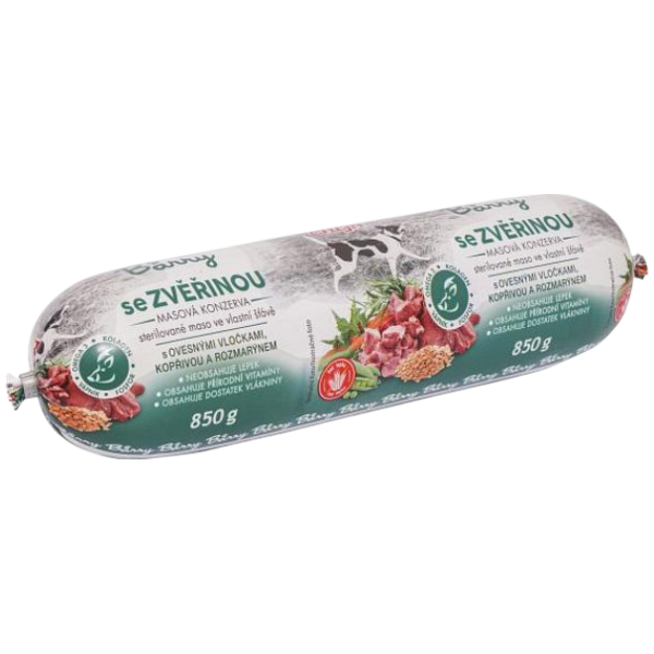 Chejn BARRY so zverinou konzerva pre psov, 850 g