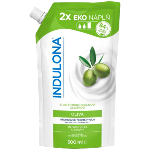 Indulona tekuté mýdlo Oliva náhradní náplň, 500 ml