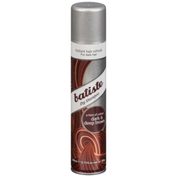 Batiste Dark & Deep Brown suchý šampon na vlasy pro tmavé vlasy 200 ml Batiste Dark & Deep Brown suchý šampon na vlasy pro tmavé vlasy 200 ml
