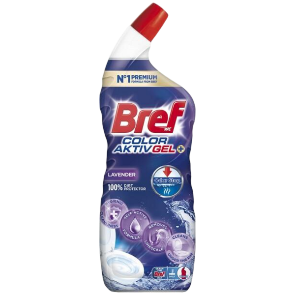 Bref WC gel Excellence Gel Color Aktiv+ Lavender, 700 ml Bref WC gel Excellence Gel Color Aktiv+ Lavender, 700 ml