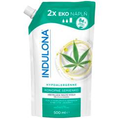 Indulona tekuté mýdlo Konopné semínko, náhradní náplň, 500 ml