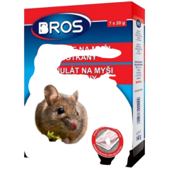 Bros granulát proti myším a potkanům, 140 g