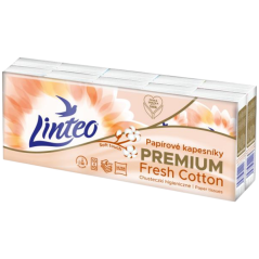 Linteo 4vrstvé papírové kapesníky, 10 × 10 ks