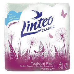 Linteo classic toaletný papier ružový 2vr 4ks