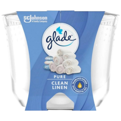 Glade vonná sviečka Maxi Clean Linen, 204 g
