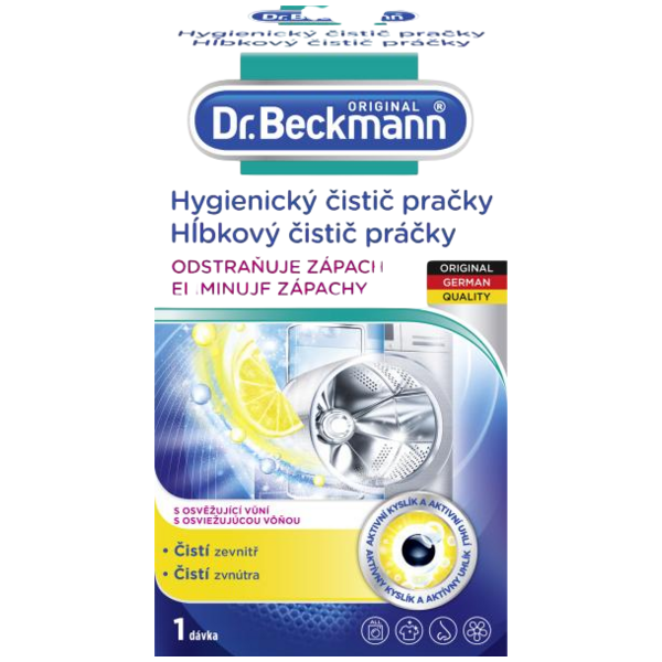 Dr. Beckmann hygienický čistič pračky, odstraňuje špínu a zápach, 250 g Dr. Beckmann hygienický čistič pračky, odstraňuje špínu a zápach, 250 g