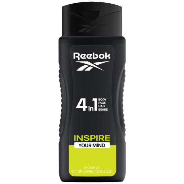Reebok Men Inspire Your Mind sprchový gel 4v1, 400 ml