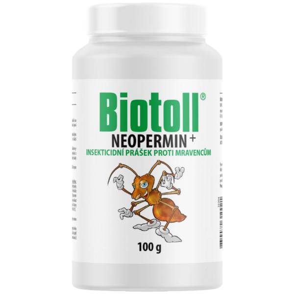 Biotoll Neopermin prášok proti mravcom, 100 g