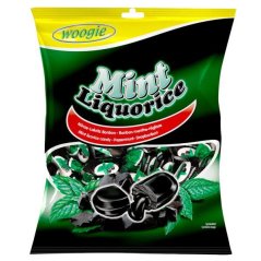 Woogie bonbóny Mint Liquorice 170g